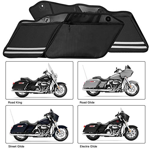 SUNPIE Motorcycle Saddle Bag Liner for Glide Road King Road Glide Electra Glide 2025-2014, Motorcycles Luggage Saddlebag Liners - Touring Motor Cycle Saddlebags Liner Organizers 2 Packs - Image 5