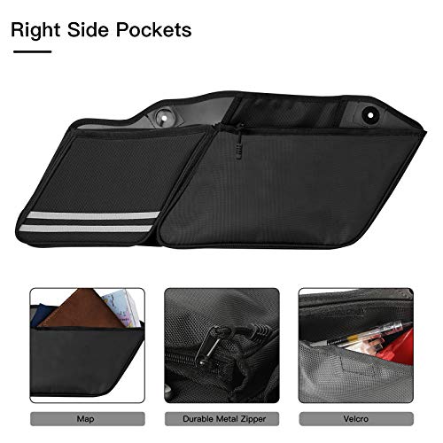 SUNPIE Motorcycle Saddle Bag Liner for Glide Road King Road Glide Electra Glide 2025-2014, Motorcycles Luggage Saddlebag Liners - Touring Motor Cycle Saddlebags Liner Organizers 2 Packs - Image 4