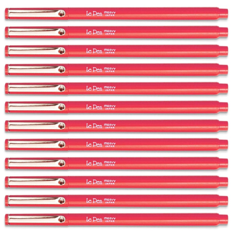 Bulk Buy Le Pen .03mm Point Open Stock-Red (12-Pack)