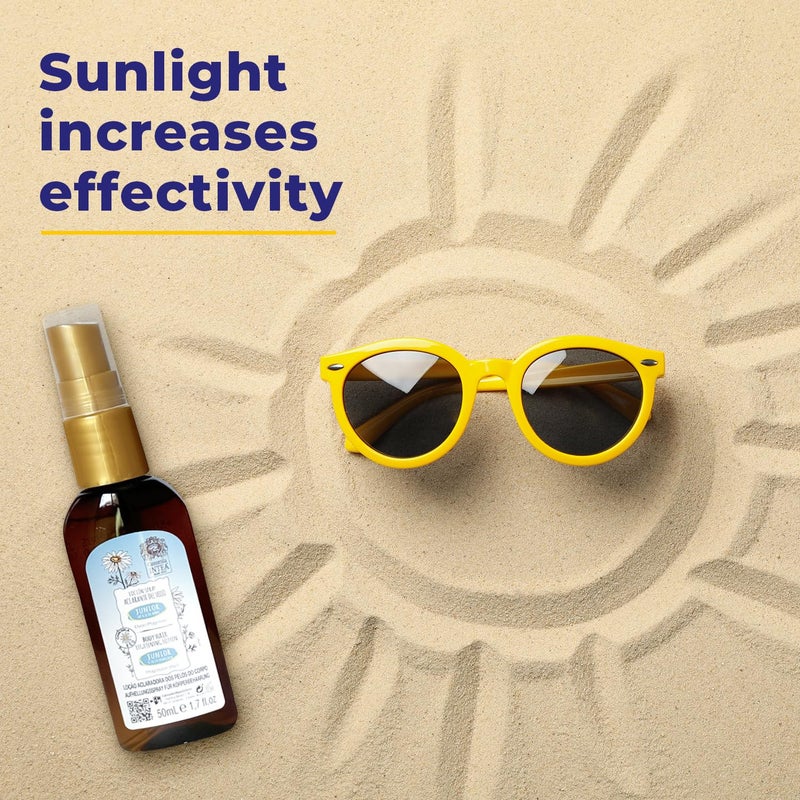 Intea Camomila Intea Junior Body Hair Lightener for Kids - Bottle Spray with Natural Chamomile Extract - Paraben and Ammonia FREE â€“ 1.7 oz (50 ml) - Image 5