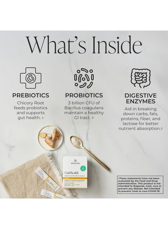 Arbonne Gut Health Digestion Support - Microbiome Prebiotic and Probiotic Drink Mix, Probiotic Powder and Prebiotic Powder with Enzymes for a Healthy Gut - Image 3