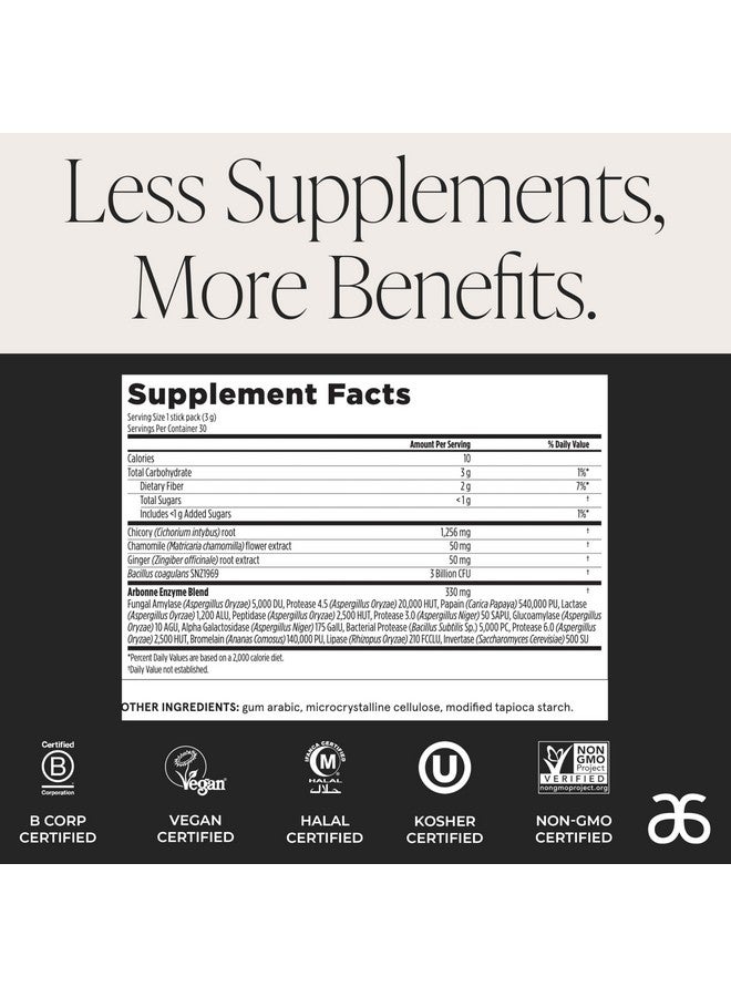 Arbonne Gut Health Digestion Support - Microbiome Prebiotic and Probiotic Drink Mix, Probiotic Powder and Prebiotic Powder with Enzymes for a Healthy Gut - Image 5