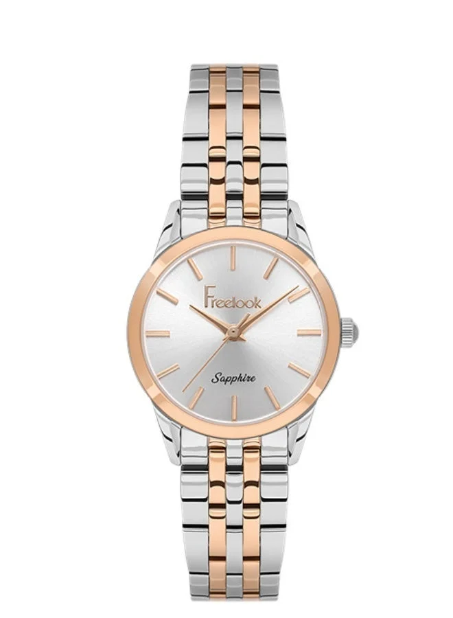 Freelook Paris Freelook - Naturelle Women's Watch | Steel Case | Stainless Steel Band | Silver & Round Dial | Analog | Japanese Quartz | Sapphire Crystal | Premium Luxury Watch | Ideal Gift | Water Resistant 50 Meters