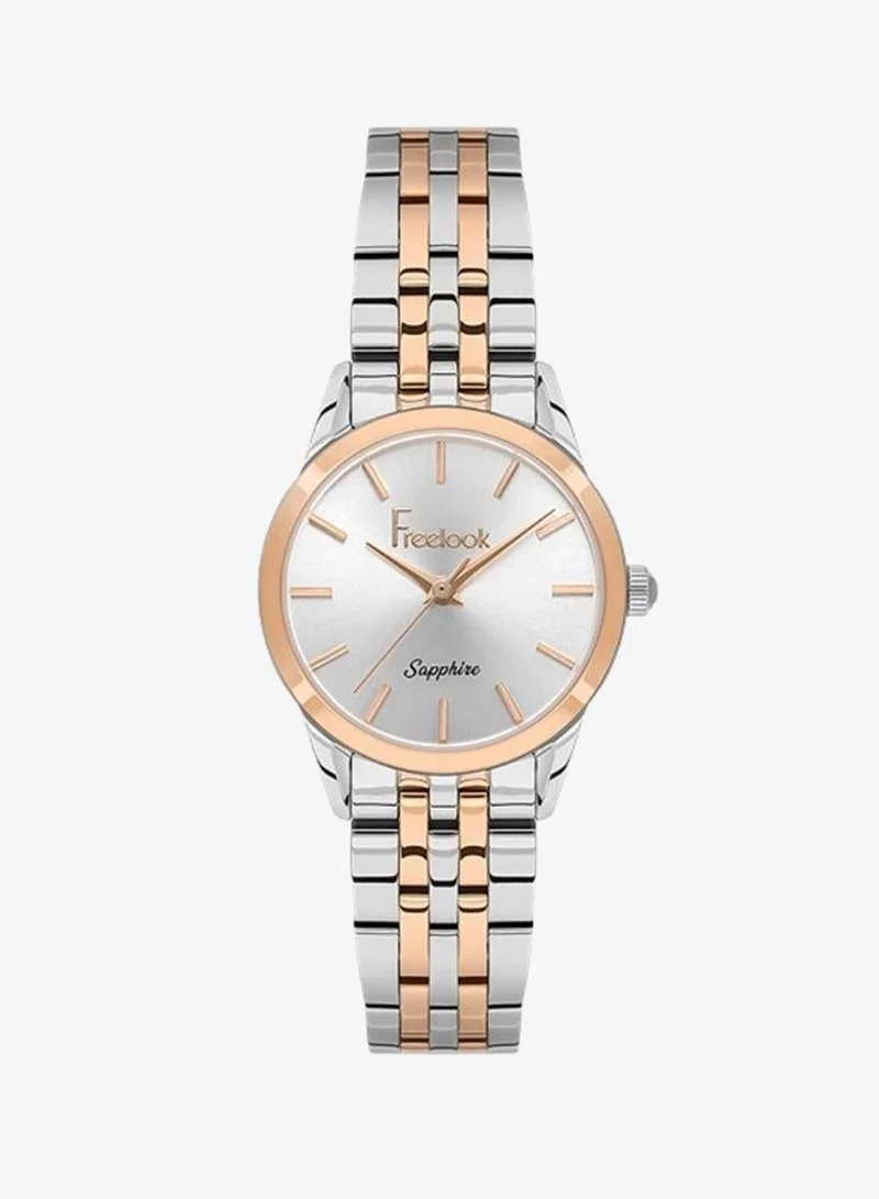 Freelook Paris Freelook - Naturelle Women's Watch | Steel Case | Stainless Steel Band | Silver & Round Dial | Analog | Japanese Quartz | Sapphire Crystal | Premium Luxury Watch | Ideal Gift | Water Resistant 50 Meters