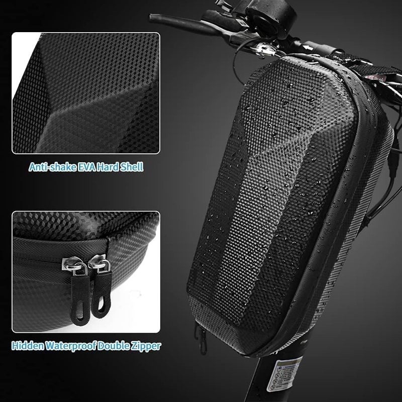 Leno Scooter Storage Bag - Scooter Handlebar Bag Hard Shell Waterproof 4L Front Suspension for Electric Scooters and Bikes - Image 3