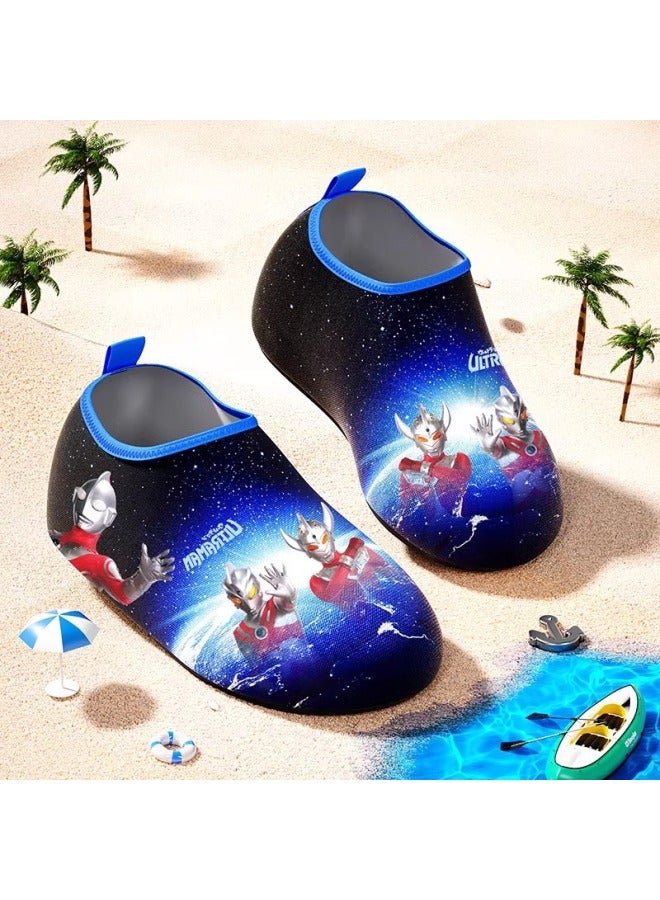 Classic Ultraman Kidsren's Beach Shoes For Boys And Girls To Swim In The Sea, Non-slip, Anti-cut, Skin-friendly Shoes, Socks And Sandals