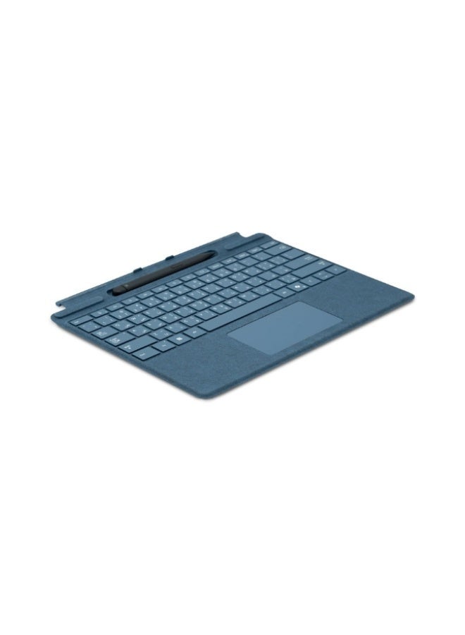 مايكروسوفت Surface Pro Keyboard with Slim Pen - Pair with Surface Pro (11th Edition), Surface Pro 10, Pro 9,and Pro 8 - English/Arabic Keyboard Sapphire - Image 2