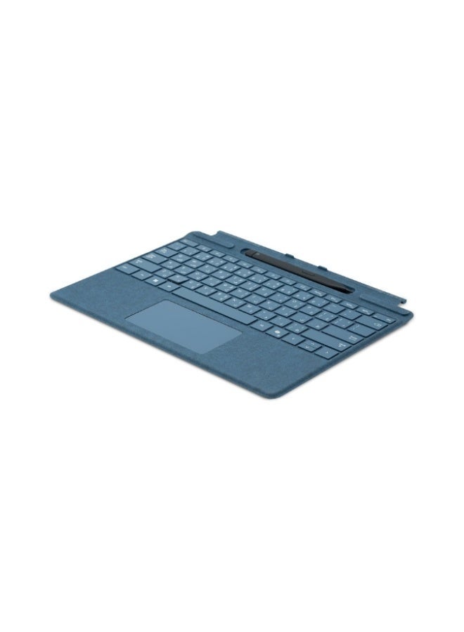 مايكروسوفت Surface Pro Keyboard with Slim Pen - Pair with Surface Pro (11th Edition), Surface Pro 10, Pro 9,and Pro 8 - English/Arabic Keyboard Sapphire - Image 3