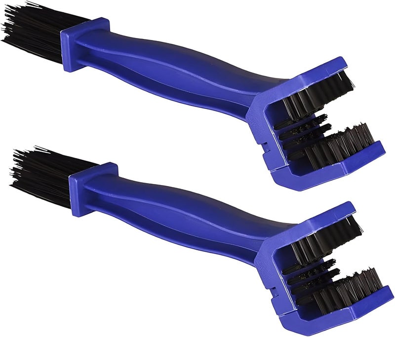 Autofy Universal Motorcycle/Cycle Chain Cleaner Brush for Bikes (Blue) [**Pack of 2**] Moisture proof - Image 1