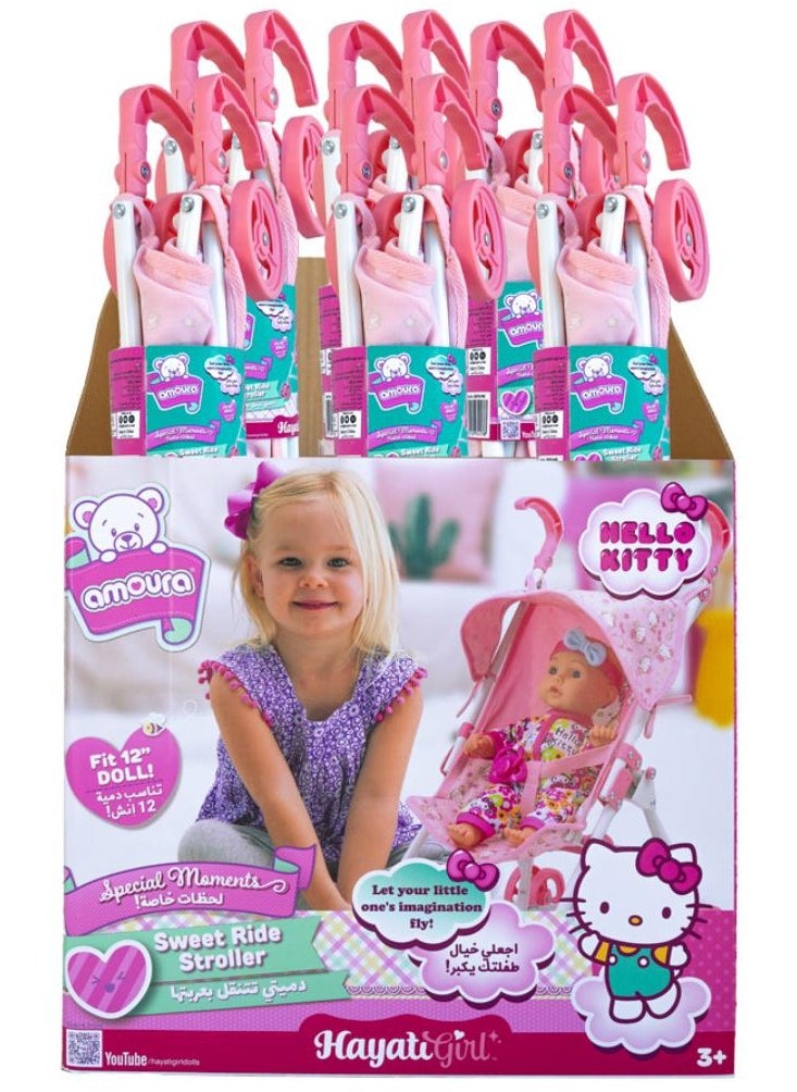 Hello Kitty Hello Kitty Amoura Doll Stroller | Stroller for Baby Doll | Gift for Kids  - Image 3