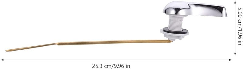 3 قطع من مقابض تدفق المرحاض النحاسية البديلة للرافعة للمراحيض المثبتة على الجانب - Image 5