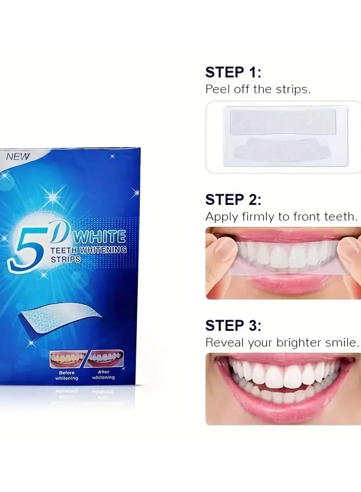 ORiTi 14 pcs Teeth Cleaning Strips, Non-Sensitive Cleaning Strips For Teeth Cleaning, Cleaning Stains At Home Travel - Image 4