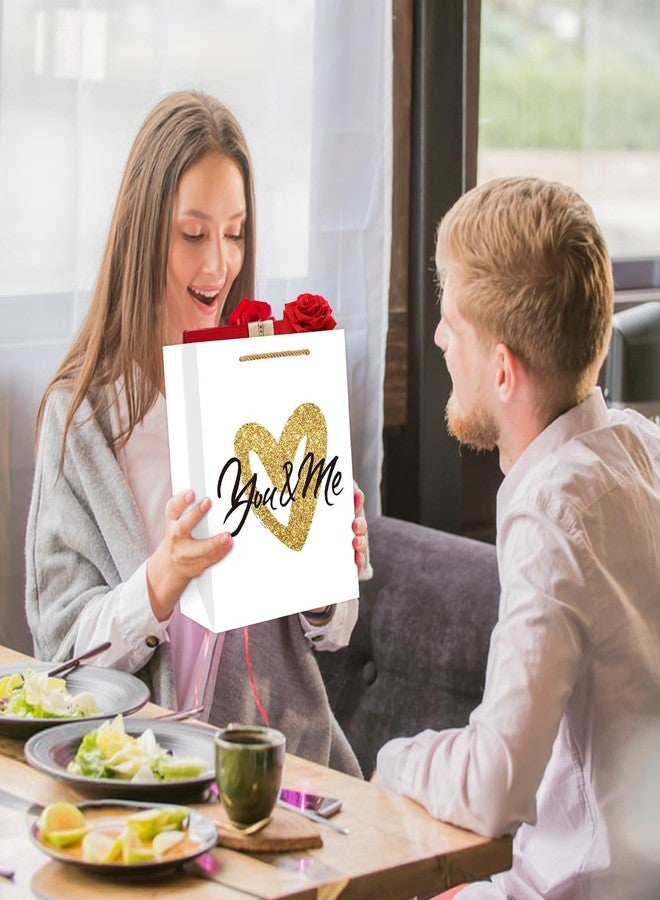 سيكوهوم حقيبة هدايا عيد الحب من سيكوهوم - حقيبة هدايا ورقية كبيرة مقاس 13 بوصة للذكرى السنوية، مناسبة له أو لها في عيد الحب، مع ورق مناديل، للزوجة أو الصديقة أو الزوجين، لوازم حفلات أعياد الميلاد - Image 5