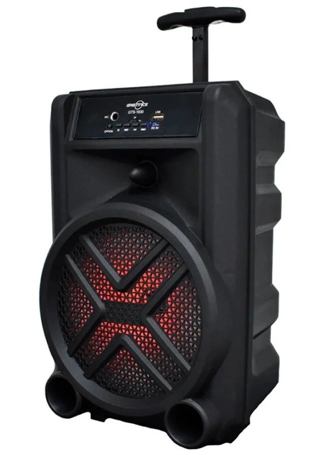 قريت نايس مكبر صوت بلوتوث لاسلكي، صوت ستيريو، راديو FM، ذاكرة TF، مدخل USB، مدخل ميكروفون قابل لإعادة الشحن - Image 3