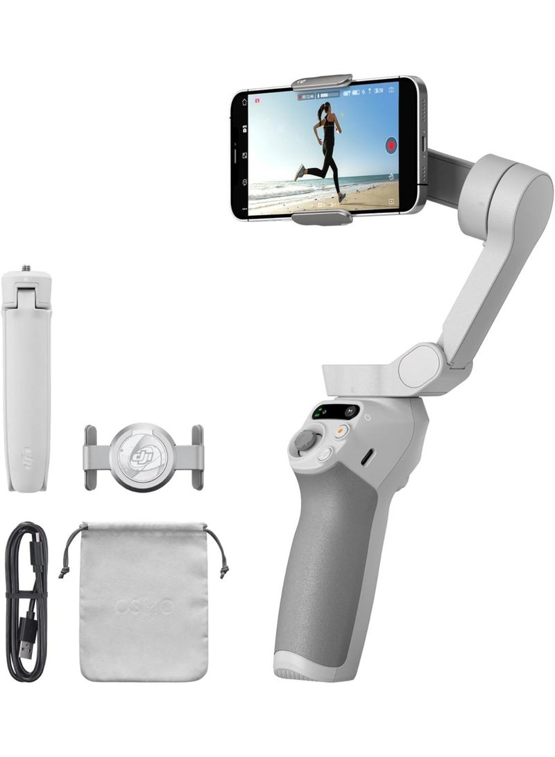 Osmo Mobile SE Smartphone Gimbal, 3-Axis Stabilization, Handy and Android iPhone Gimbal with ShotGuides, ActiveTrack 6.0, Vlog Stabilizer, Athens Grey - Image 1