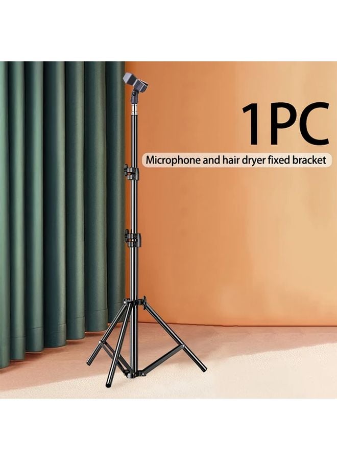حامل ميكروفون قابل للتعديل مع حامل ثلاثي القوائم و 3 مشابك، ارتفاع 62.99 بوصة، مع حقيبة تخزين - Image 2