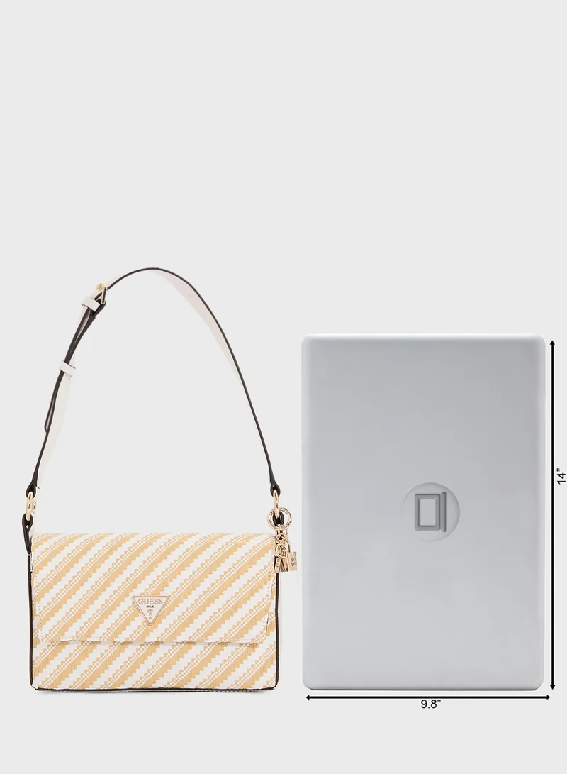 جس Simona Flap Shoulder Bag