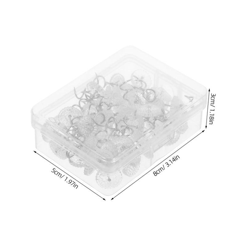 Upholstery Twisted Head Pins 60 Pcs Sofa Skirt Fixing Nails for Home Decor - Image 3