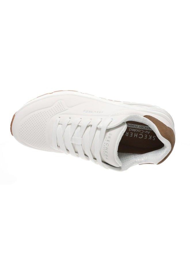 SKECHERS Men's UNO-Suited ON AIR Sneaker, White, 13 - Image 4