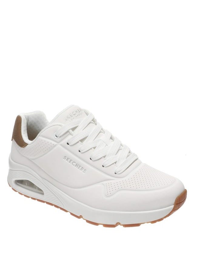 SKECHERS Men's UNO-Suited ON AIR Sneaker, White, 13 - Image 3