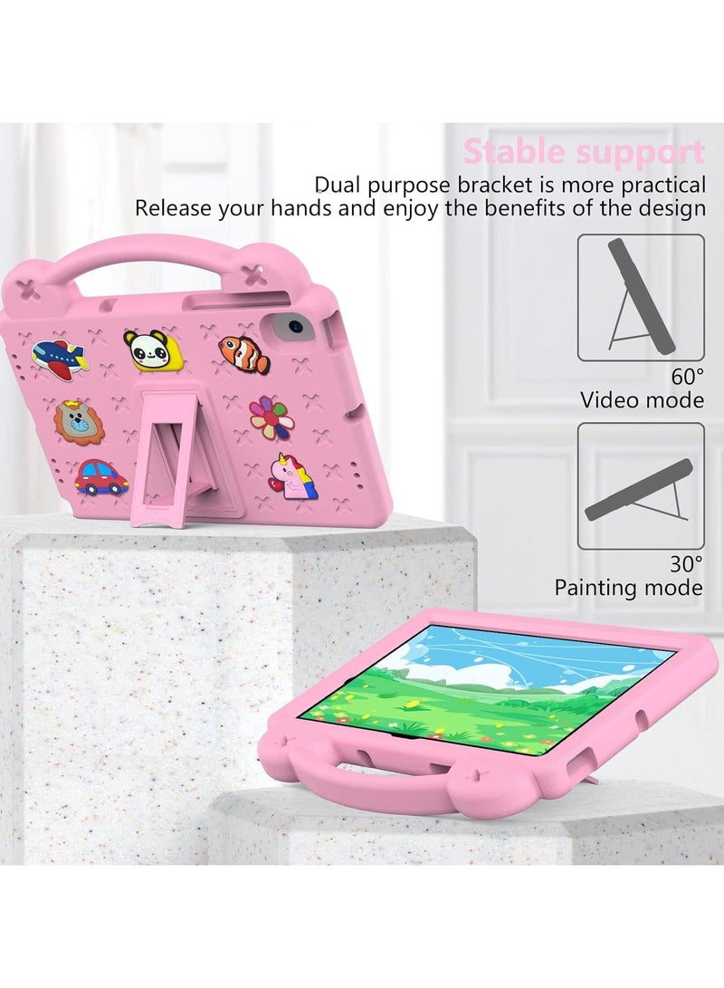 VKL Kids Case Compatible with Lenovo Tab M10 3rd Gen 10.1 inch (TB-328FU/TB-328XU) 2022, Heavy Duty EVA Foam Shockproof Cover Kids Proof Tablet Case with Stand (Pink) - Image 3