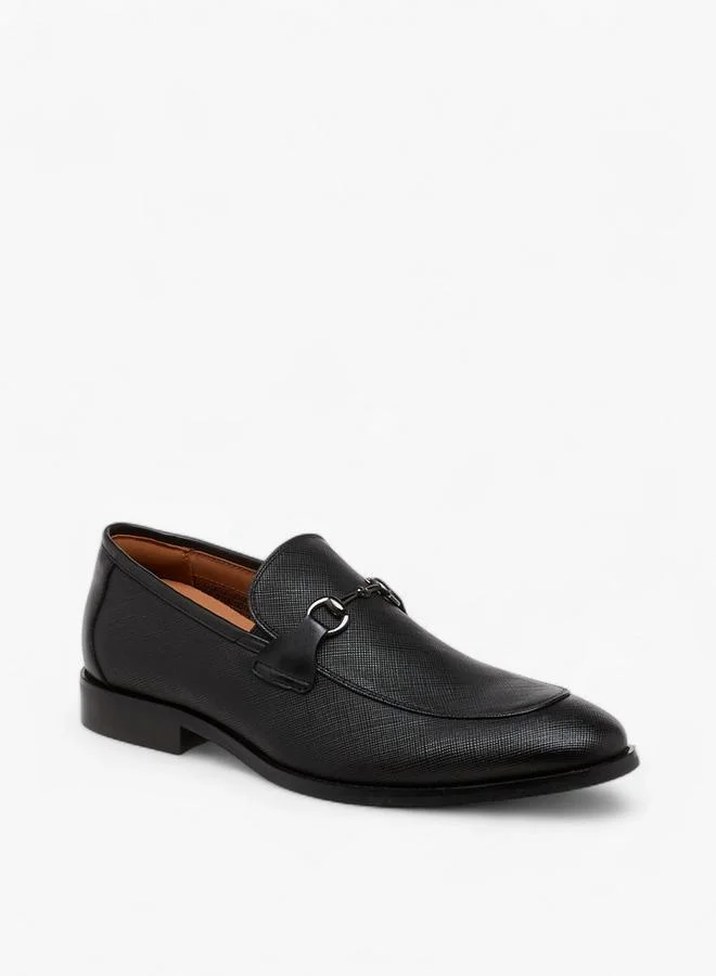 دوتشيني Men Metal Accent Leather Loafers