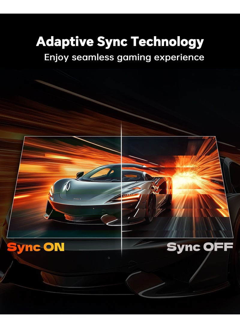 KTC 27 Inch Gaming Monitor 200Hz, 1440P Monitor with Speakers, Up to 210Hz Computer Monitors Fast IPS 1ms, 131% sRGB, Adaptive Sync, Tilt/Swivel/Pivot/Height Adjustment, HDMI DisplayPort, White H27T6 - Image 4