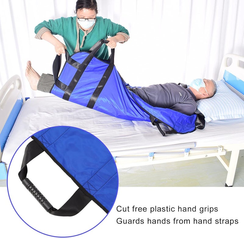 klarako Patient Transfer Sheet, Bed Transfer Boards with Wide Straps, Positioning Sheet Transfer Pad for Disabled Lower Limb, Bedridden Paralysed Patients - Image 5