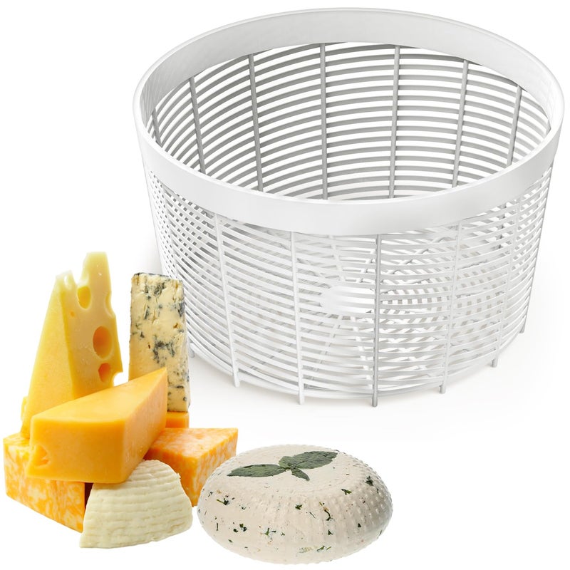 Grand Way Cheese Making Semi Soft and Soft Cheese Mold for 0,5 GAL - Homemade Cheese Making Supplies - Molde Para Queso - Cheese Form - Cheese Basket Container Molds - Image 1