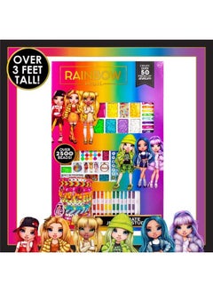 RAINBOW HIGH Ultimate Jewelry Studio 2500+ Beads Create 50+ Pieces Of Jewelry Toys Great Bead Kit For Sleepovers Girls Night Weekend Diy Alphabet Bracelets For Kids Ages 6 7 8 9  - Image 4