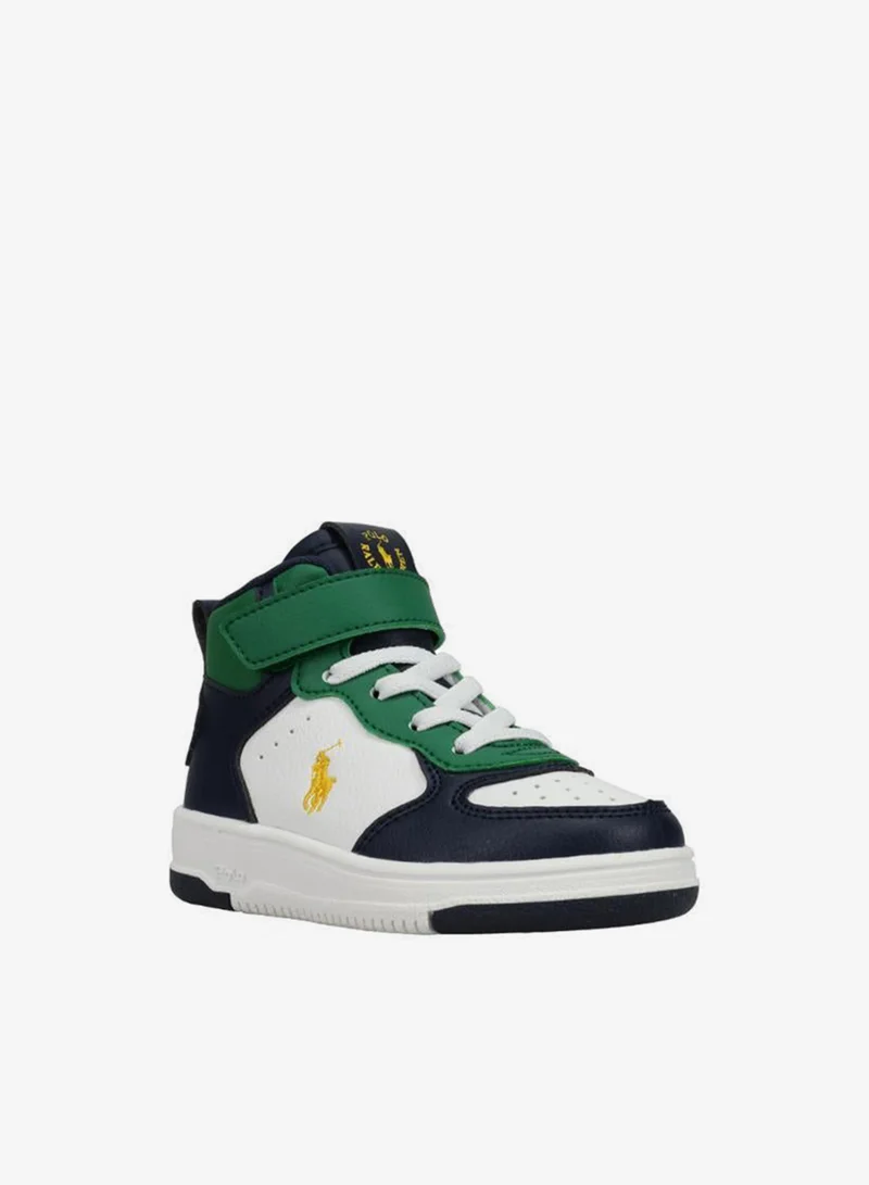 بولو رالف لورين حذاء سنيكرز كورت هاي بي إس للشباب