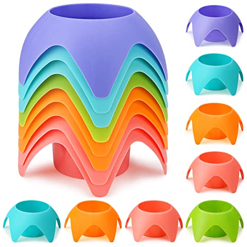 Uarzt 8-Pack Beach Sand Coasters Drink Cup Holders - Must-Have Accessories for Women, Adults, and Families on Beach Vacation - Multicolor - Image 1