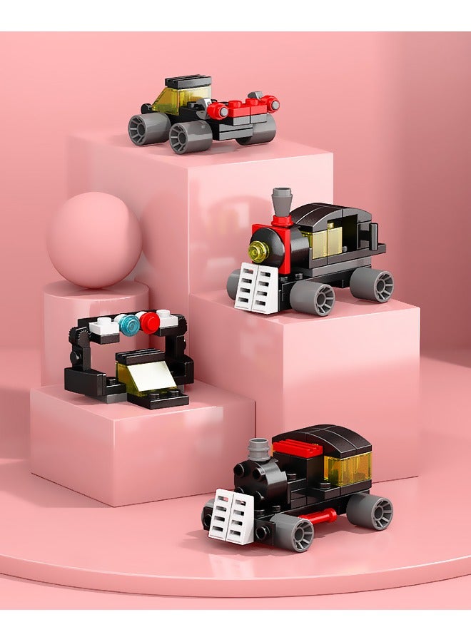 118 train series building blocks, 6 variants, capable of synthesizing train shapes, widely compatible, children's puzzle toys - Image 4