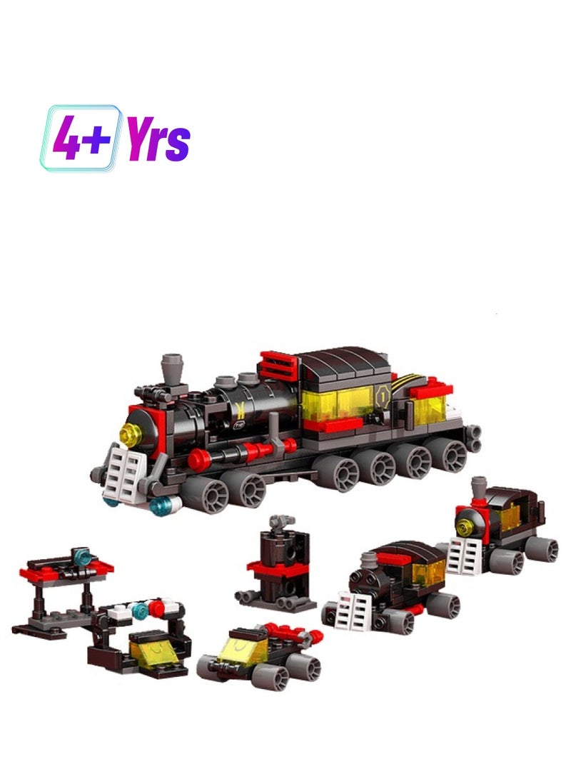 118 train series building blocks, 6 variants, capable of synthesizing train shapes, widely compatible, children's puzzle toys - Image 1