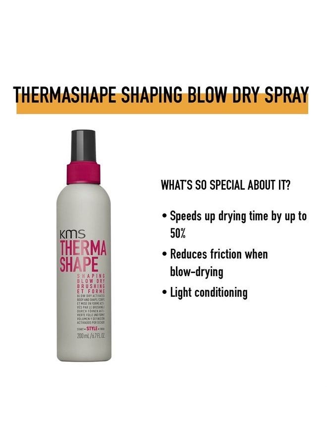 kms THERMASHAPE Shaping Blow Dry Spray for 50% Faster Dry Time, 6.7 oz  - Image 2