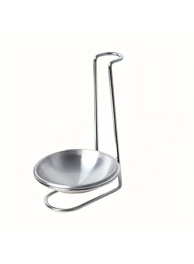 Stainless Steel Vertical Spoon Holder With Filter Silvery Kitchen Storage Rack - Image 1