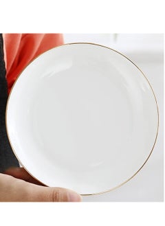 LOFT Kitchen Dinnerware  Pearl Rims Dinnerware ,Set OF 6-,D19XH4CMS,WHITE,PORCELAINE-154862  - Image 5