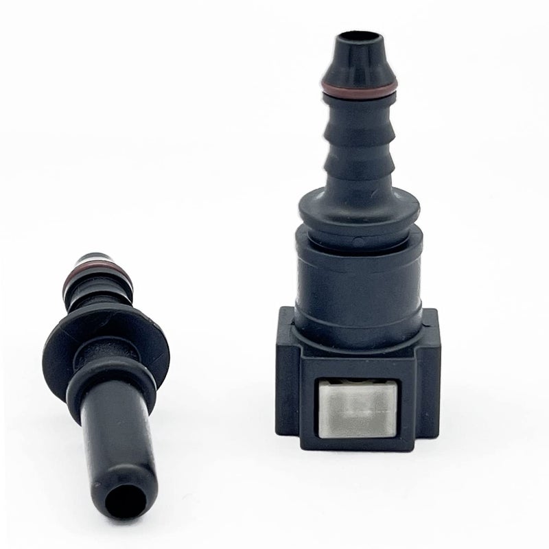 KRD PERFORMANCE 7.89mm (5/16) SAE to 5/16 (8mm) Barb Straight for 1/4(6.35mm) ID Nylon Fuel Line Hose Quick Release Connector - Image 4