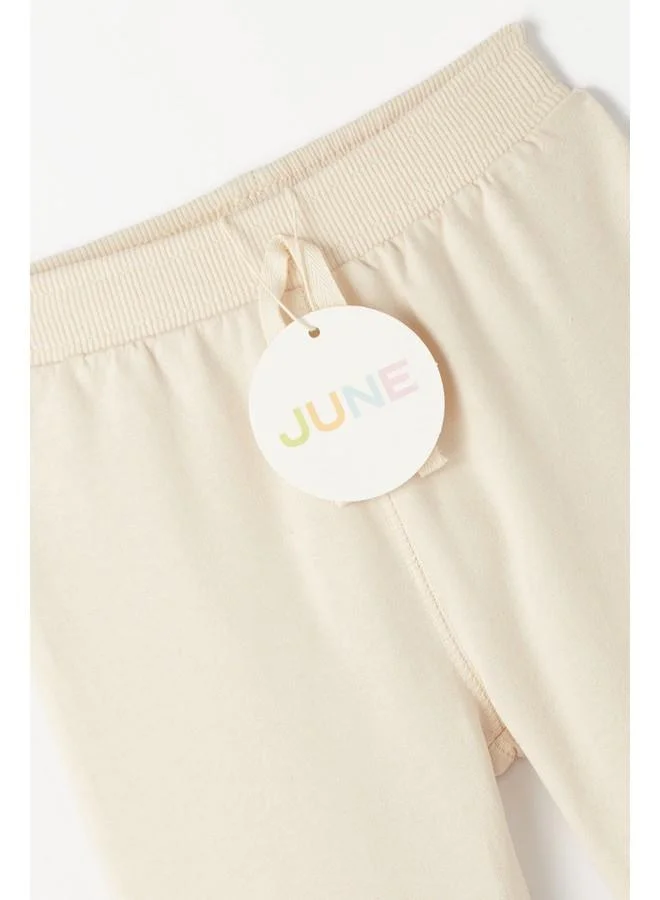 JUNE June Baby Basic Cotton Sweatpant Stone
