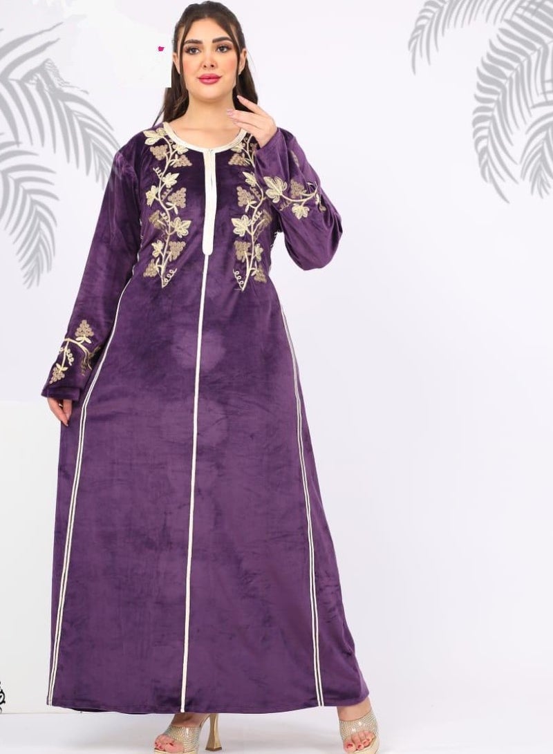 High quality embroidered velvet jalabiya from 55 to 90 kg  - Image 2