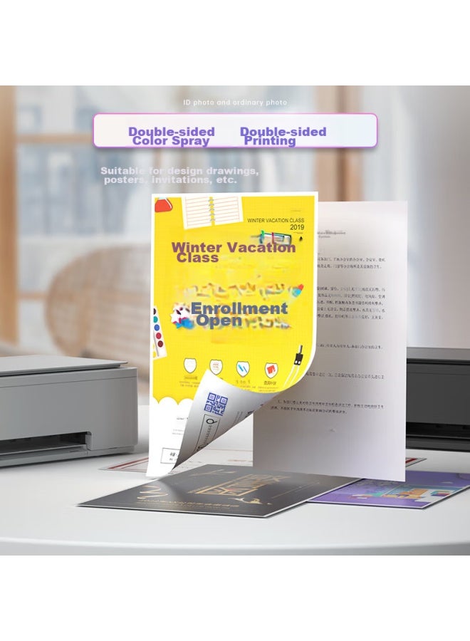 Deli Deli A4 230g Double-sided Color Inkjet Printing Paper For Flyers, Brochures And Advertising, 50 Sheets/pack, 11834 - Image 3
