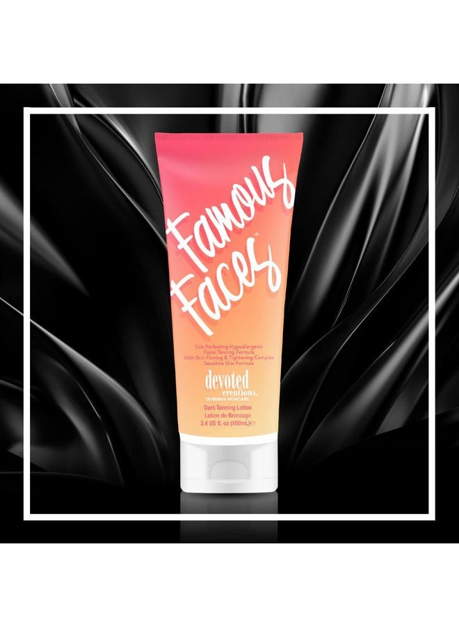 Devoted Creations Famous Faces Skin Perfecting Hypoallergenic Facial Tanning Lotion, 3.4 Fl. Oz. - Image 5