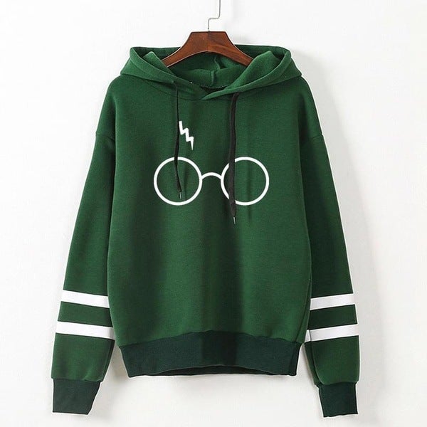 2024 New Eye Print Hoodie Sweatshirt for Women Wine Red  - Image 2