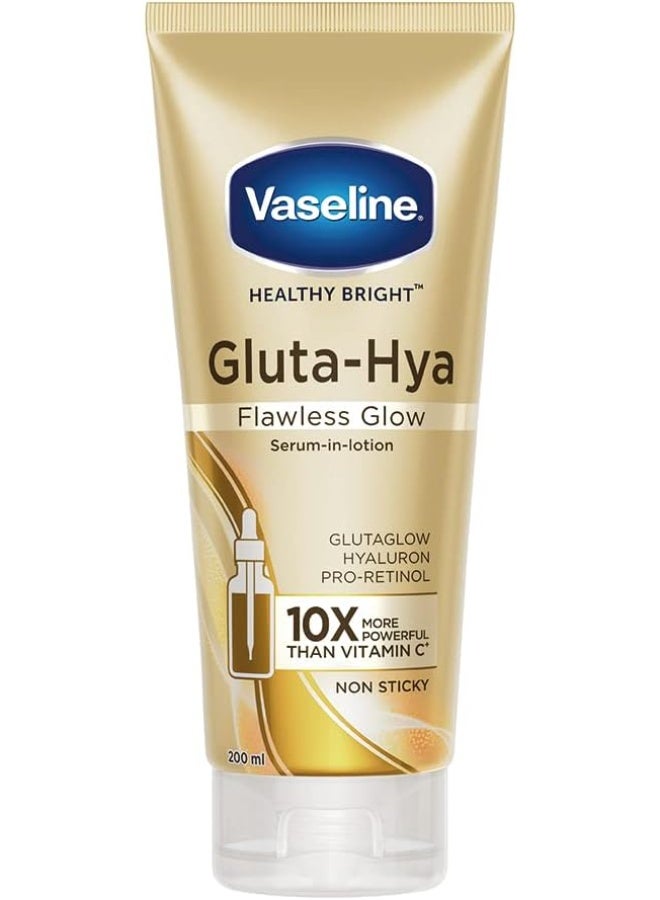 Vaseline Gluta-Hya Flawless Glow, 200Ml + Gluta-Hya Dewy Radiance, 200Ml Lotion - Image 4