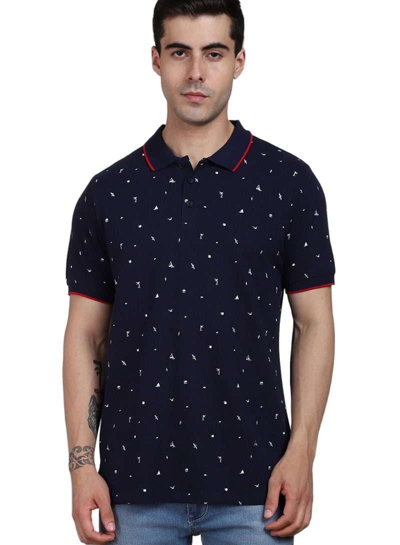 Dennis Lingo Navy T-Shirt for Men, Casual Style - Image 2