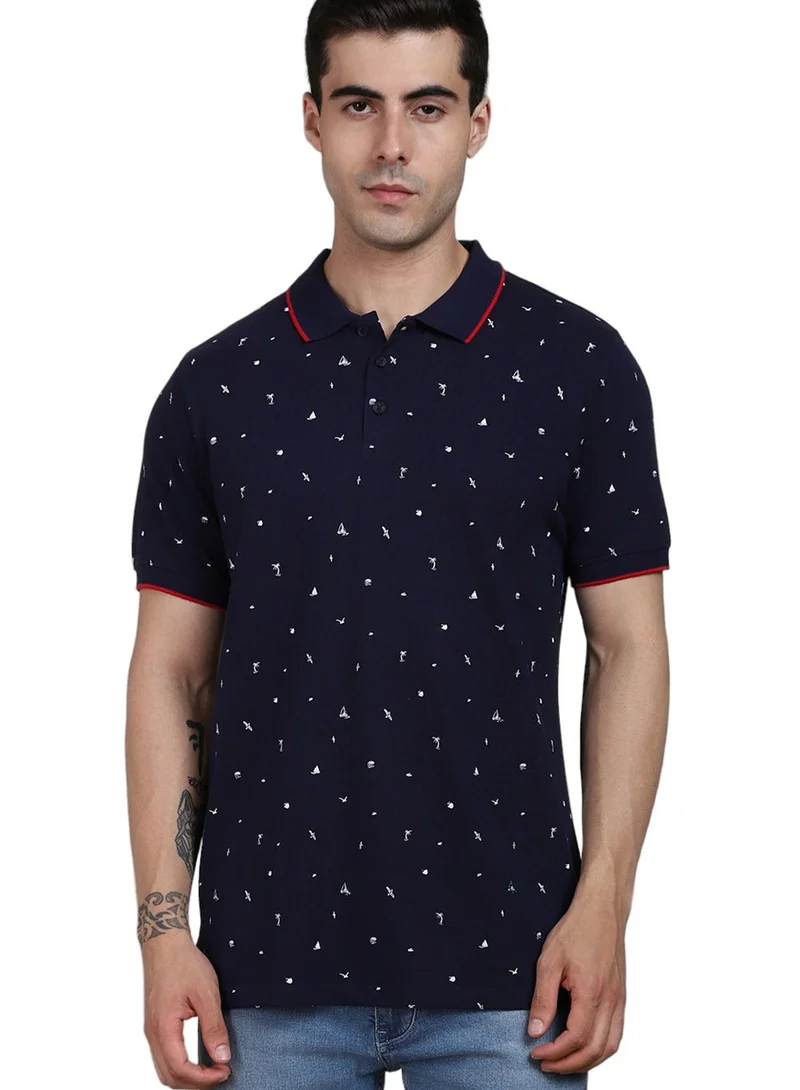Navy T-Shirt for Men, Casual Style