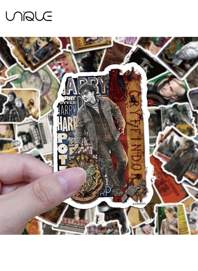Unique - 50 Pcs Harry Potter Movie Poster Stickers - Waterproof Laptop Sticker Decal Water Bottle Laptop Skateboard Bumper for Kids Teen Girls - Image 1