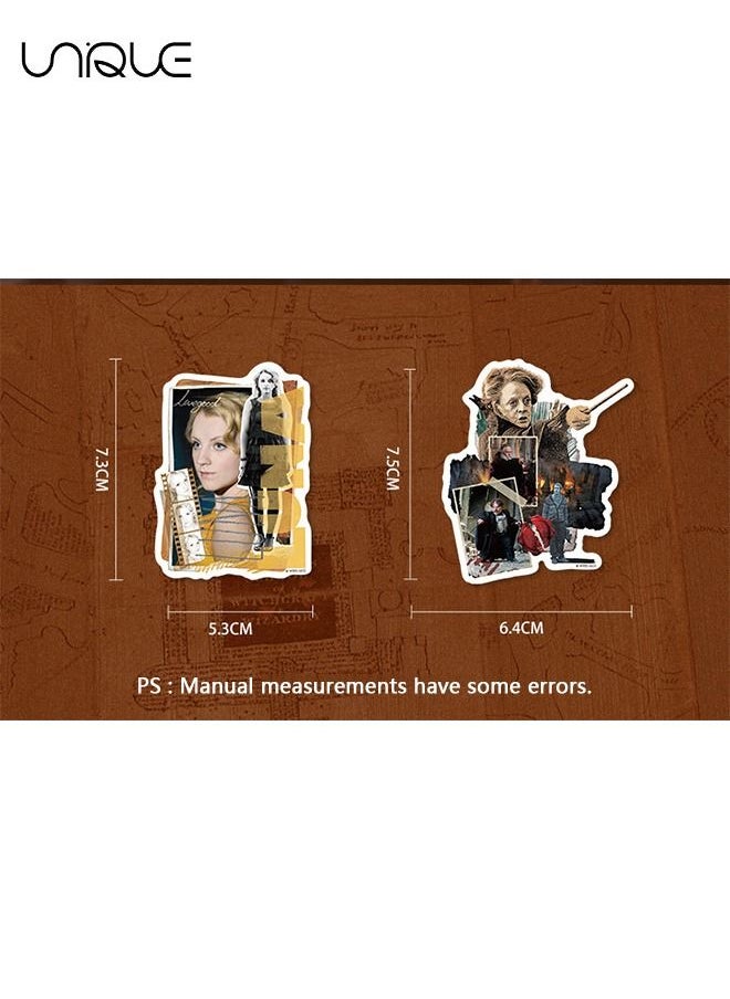Unique - 50 Pcs Harry Potter Movie Poster Stickers - Waterproof Laptop Sticker Decal Water Bottle Laptop Skateboard Bumper for Kids Teen Girls - Image 1