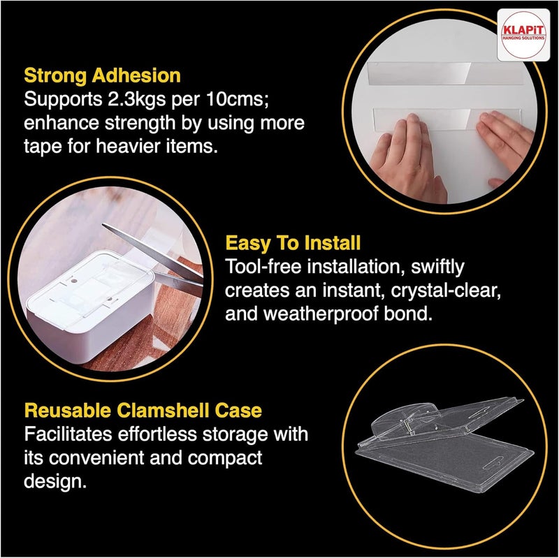 KLAPiT SUPER TAPE Double Sided Heavy Duty Mounting Tape - Image 4