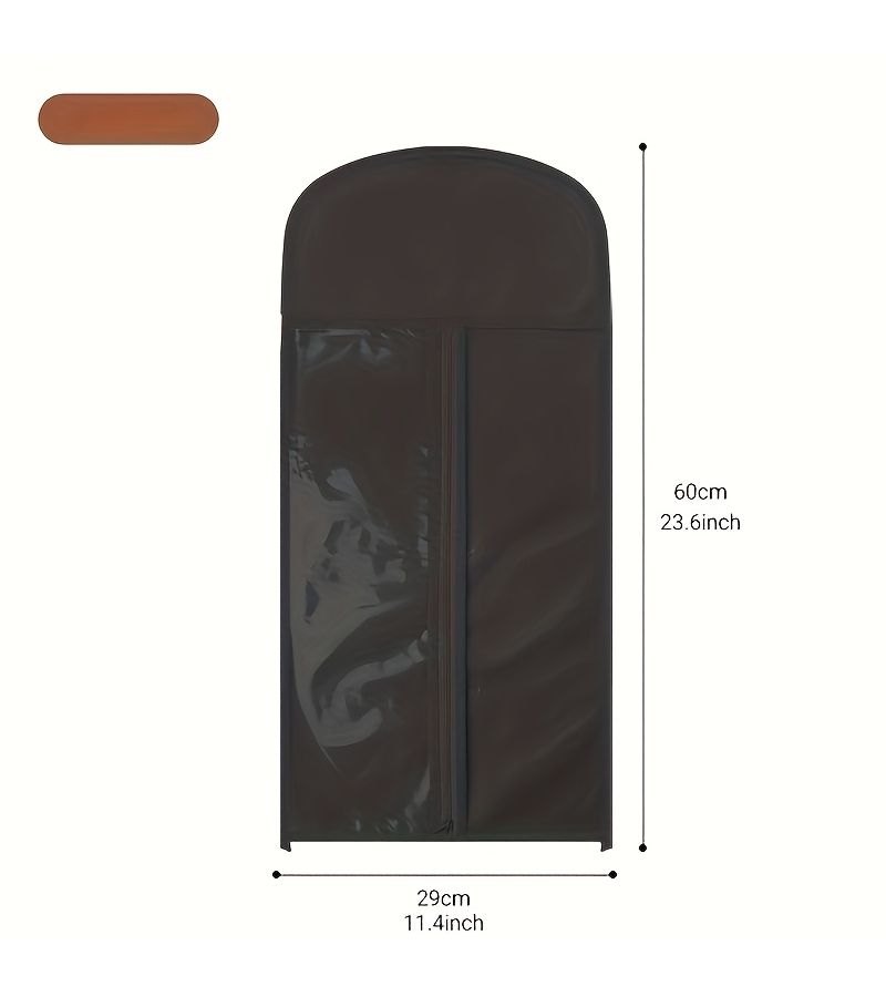 Black Wig Storage Hanging Bag Pvc Dust Cover No Hooks Gift - Image 4